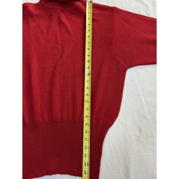 VTG Bogner Turtleneck Sweater 80's Ski Sporty Base Layer | Red | Womens Medium - Picture 15 of 16